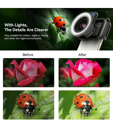 لنز میکروسکوپی موبایل اپکسل مدل APL-ZM100FL26 برند Apexel