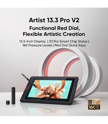 مانیتور طراحی ایکس پی پن مدل Artist 13.3 Pro V2 برند Xp pen