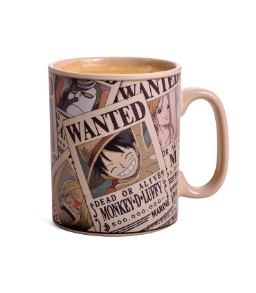 ماگ سرامیکی حرارتی اورجینال انیمه وان پیس طرح Wanted | برند ABYstyle | حجم ۴۶۰ میلیلیتر