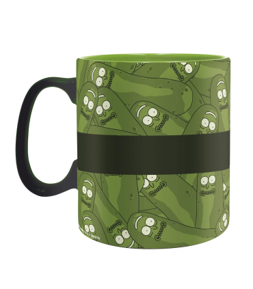 ماگ سرامیکی اورجینال ریک و مورتی طرح ریک خیارشور (Pickle Rick) | ۴۶۰ml | قابل استفاده در مایکروویو | ABYstyle
