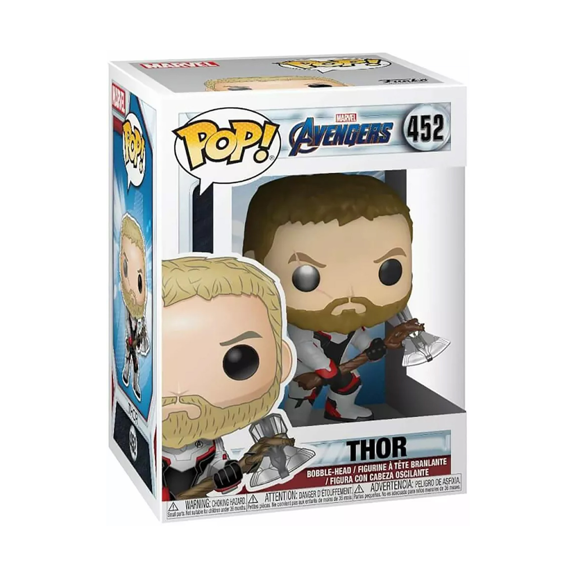 اکشن فیگور فانکو پاپ ثور با تبر و لباس کوانتومی (Thor) اندگیم #482