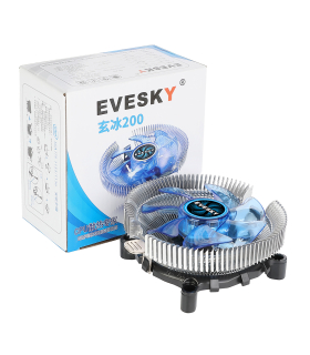 خنک کننده CPU بادی EVESKY Bing 200 مشکی
