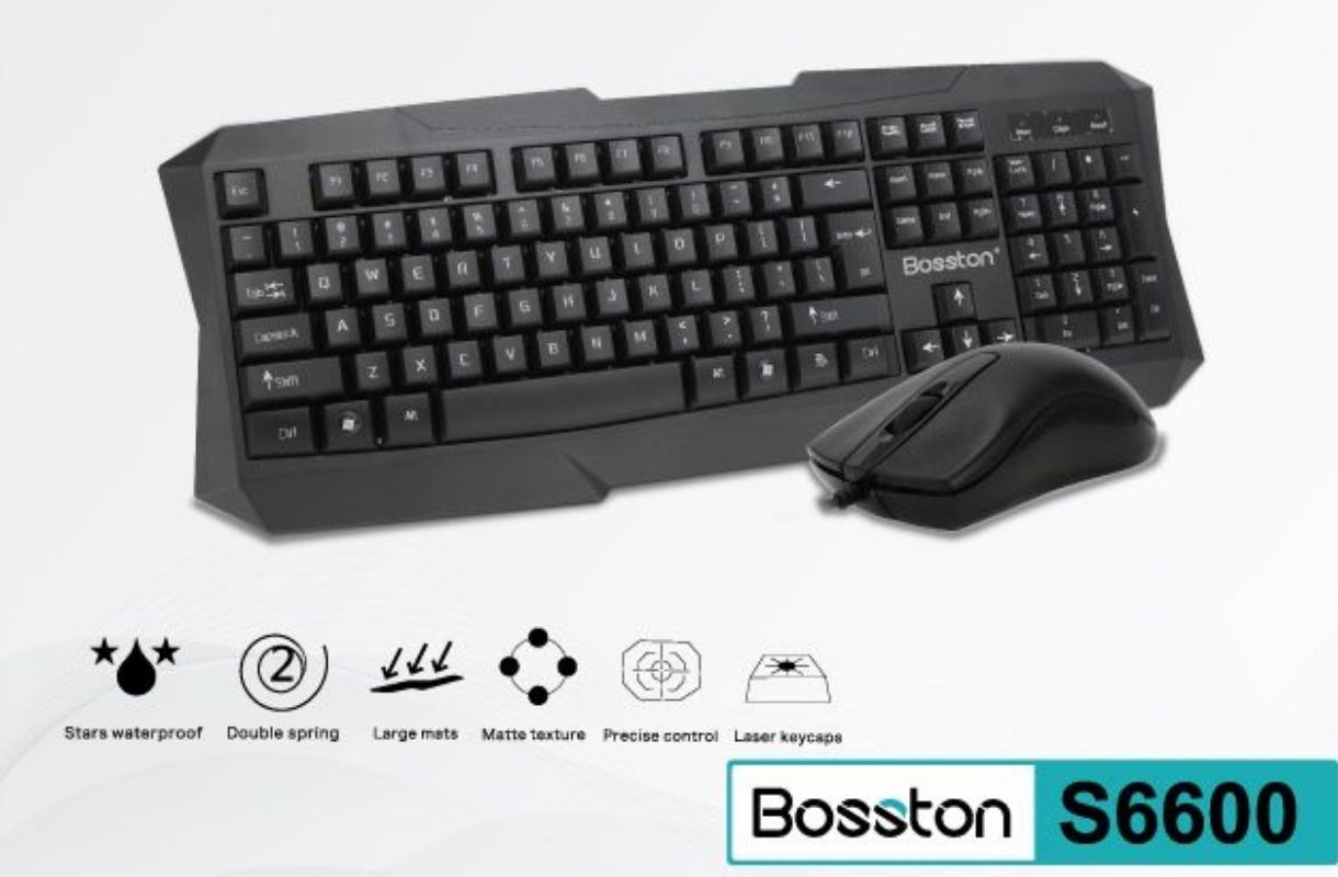 ست ماوس و کیبورد بوستون مدل S6600 برند Bosston 2